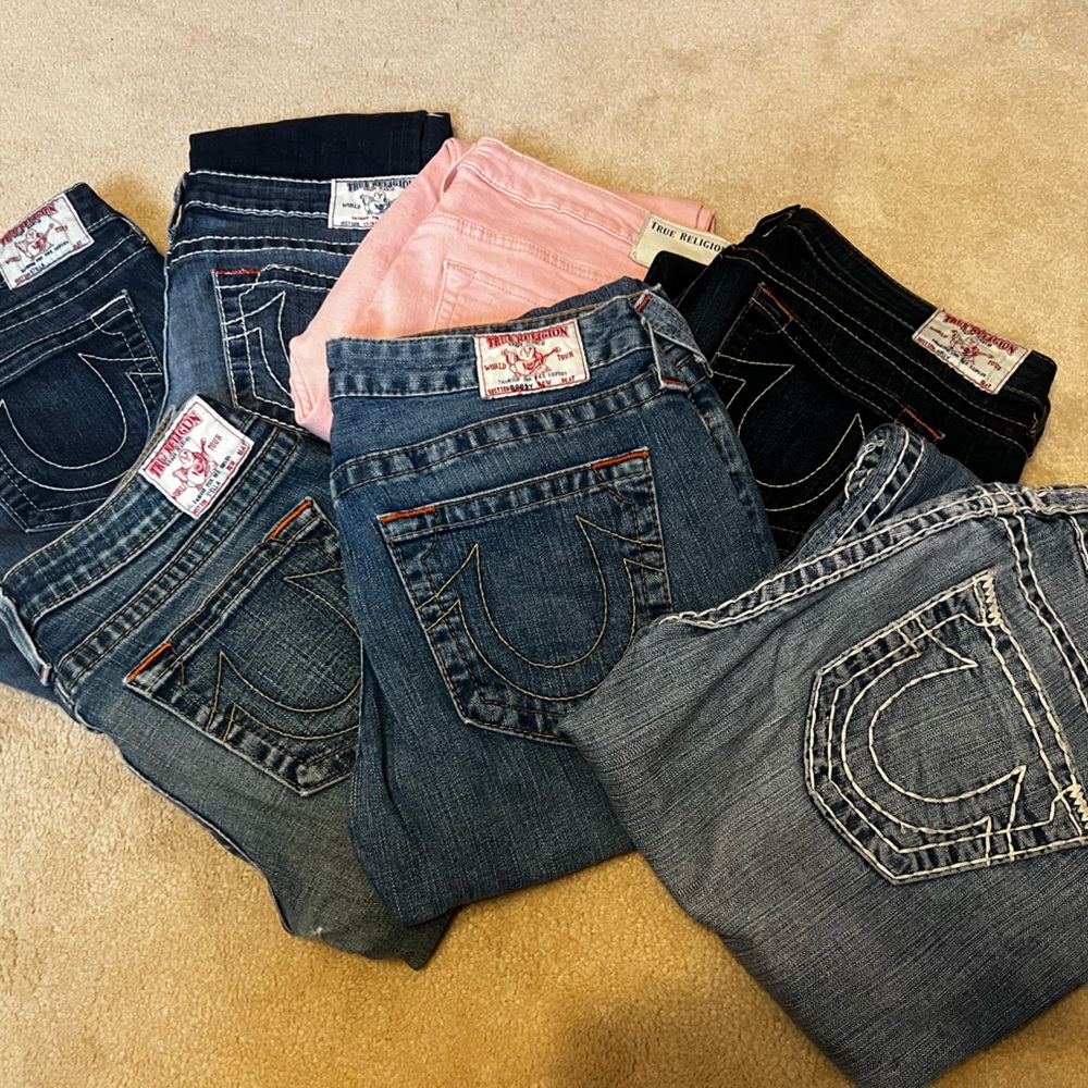 True Religion jeans 7 pairs sizes 30 & 31